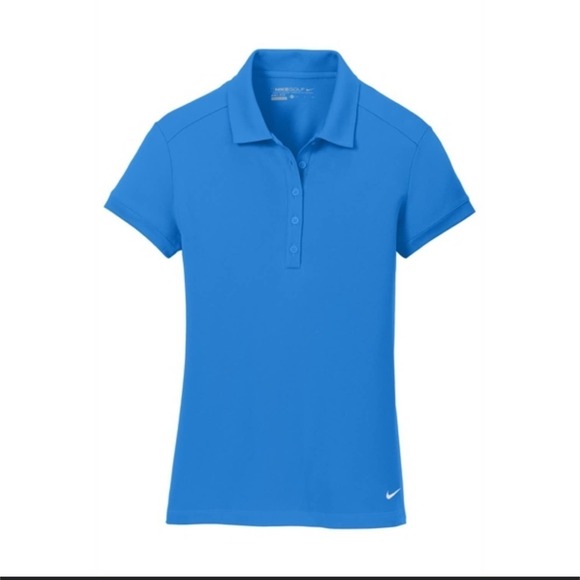 Nike Golf Short Sleeve Blue Dri Fit Polo - Picture 9 of 9